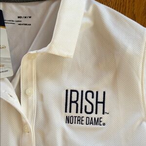 Notre Dame Irish Polo Shirt - White